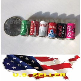 Unbranded 1/6 6 x cans of Coke Coca-Cola for Hot toys Kumik Phicen stage property USA