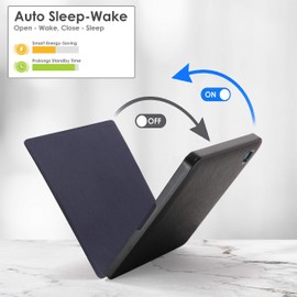 Forefront Cases Case for Kobo Aura Edition 2 - Magnetic Protective Case for Kobo Aura Edition 2 (Model: N236-2016) - Thin and Lightweight with Smart Auto Sleep/Wake Function Bag - Black