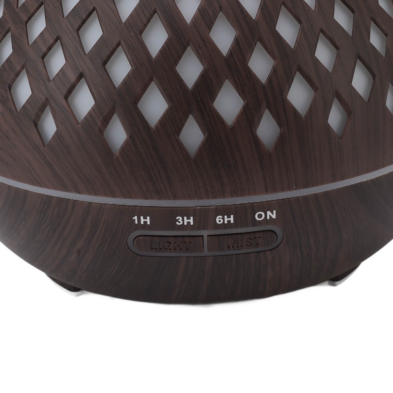400ml Aromatherapy Humidifier Onion Wood Grain Aroma Humidifier Colorful Light