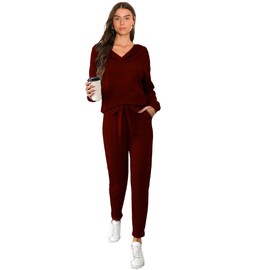 GENERICO CONJUNTO DEPORTIVO CASUAL PARA DAMA FIORE VINO CH/M