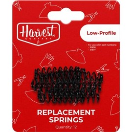 The Harvest Company Low Profile Replacement Springs, Heavy-Duty Stainless Steel Pruner Springs, 12 Count