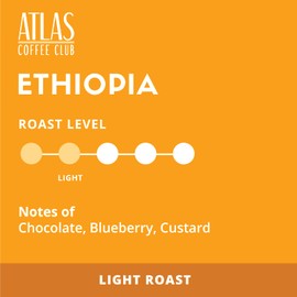 Atlas Coffee Club Coffee Pods – Light Roast, Single-Origin Ethiopia, 24 Count – Compatible with Keurig K-Cup Brewers – 100% Recyclable, Premium Arabica Coffee
