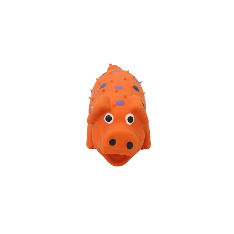 Multipet International 20315 4" Polka Dot Pig Dog Toy -