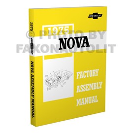 1975 Chevy Nova Factory Assembly Manual Reprint
