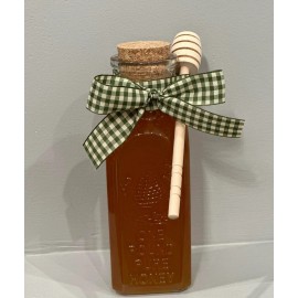 On The Hill Farms Raw Honey 1 lb (454g)-100% Wildflower Local Organic Unfiltered CLASSIC GLASS JAR