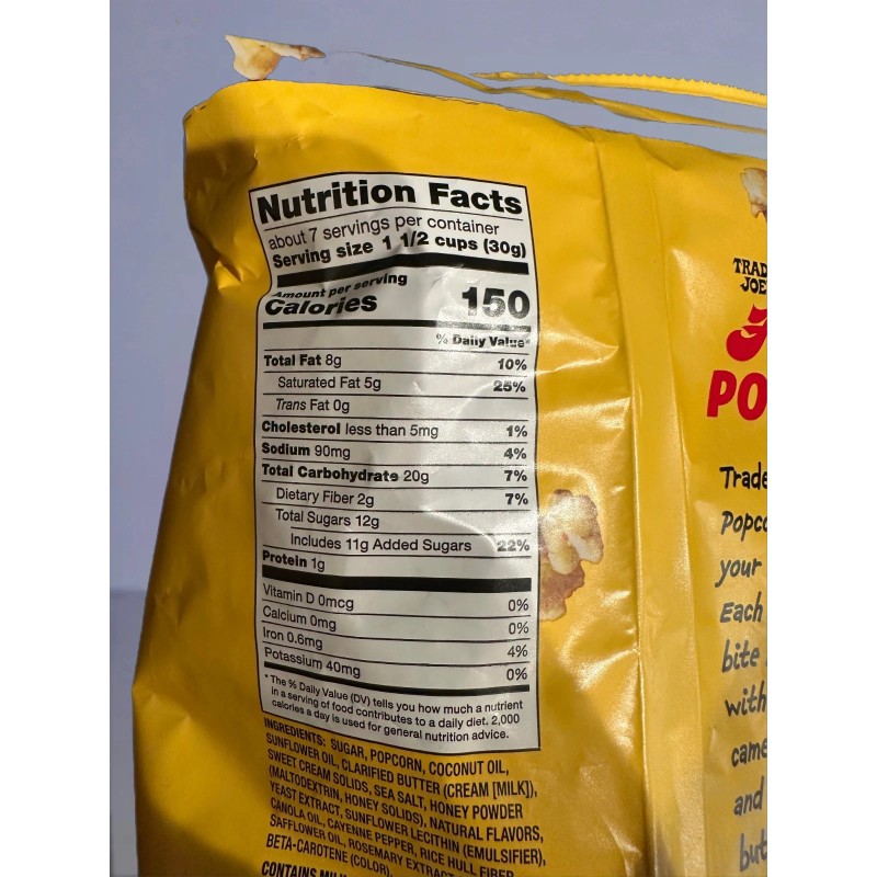 Trader Joe's Hot Honey Popcorn 7oz 198g (2 Bags)