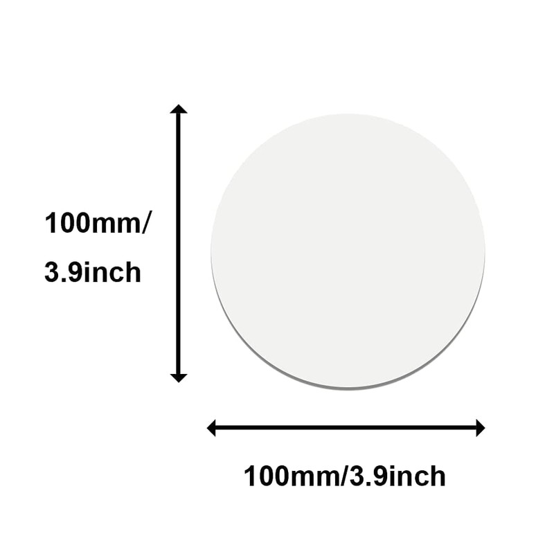 MR.R 10 Pieces Sublimation Blanks Round MDF Coasters, Absorbent Heat