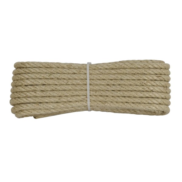 Corderie Italiane 006004301 Jute Cord, 6 mm 20 m, Hardware
