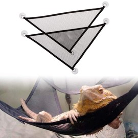2Pcs Bearded Dragon Lizard Hammock - Breathable Mesh Geckos Hammock Reptile Hammock, Suitable for Lizard, Axolotls, Anoles, Geckos, Snakes, Chameleon