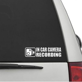 XTRAYXRAY Dash Cam Recording in Car Camera Decal Sticker Dash Cam Video Car Decal Funny Window Bumper Decal Sticker Suitable for Cars, Trucks 2Pack