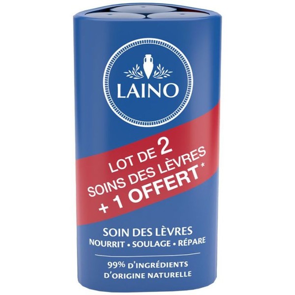 Laino Pro Intense Soin des Lèvres Gercées et Abimées, Set of 3 boxes