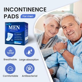 TIEJIANDAN Deodorizing Incontinence Pads for Men for Day 0.68oz, Mens Pads for Leakage 3 Packs of 12, Shields for Men with Odor Control Technology and Disscreet Leakage Protection IP001-N