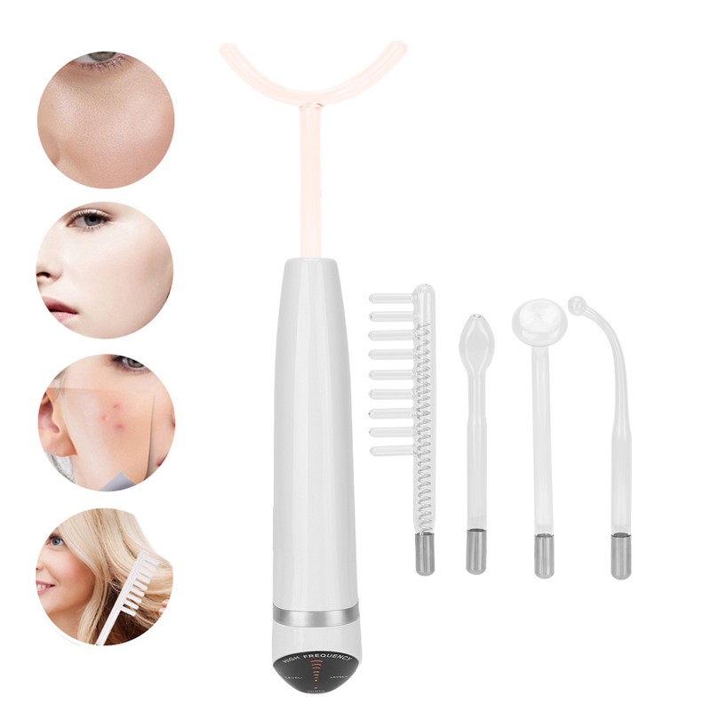 High Frequency Skin Therapy Wand Machine Portable Wrinkle Reducing Anti