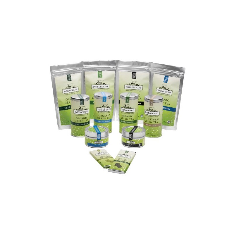 TASTE OF KYOTO Sencha Green Tea Sachets, Bulk Premium, 50