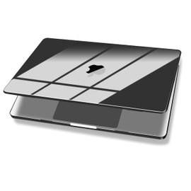 UESWILL Compatible with 2022-2025 MacBook Air 13 inch M4 M3 M2 Case Model A3240 A3113 A2681, Glossy Crystal Hard Shell Cover + Microfiber Cloth, Black