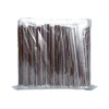 100 Pcs Individually Packaged Black Plastic Extra Long Flexible Disposable