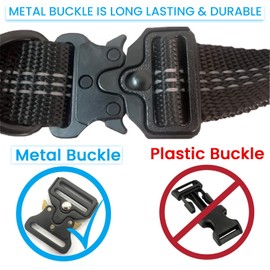 wikiRay Premium Hands-Free Double Dog Lead with Durable Metal Buckle, Adjustable Coupler & Comfortable Handle Pad – Versatile Design for Walking One or Two Dogs (Gray)