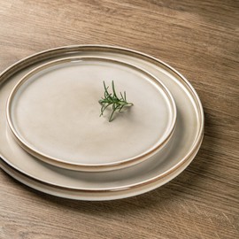 AmorArc Ceramic Dinnerware Sets, Handmade Reactive Glaze Stoneware Plates and Bowls Sets,Highly Chip and Crack Resistant | Dishwasher & Microwave Safe Dishes Set, Service for 6 (18pc)