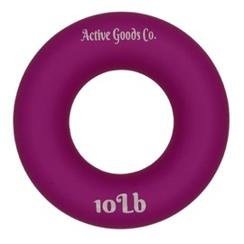 ActiveGoodsCo Hand & Forearm Exerciser - Single ring or Set, Resistance 10-120Lb, Diameter 2.5-3,5in. Visit to see more options (Set of 3-70/90/120Lb) (Single 10Lb-2.5in Pink)
