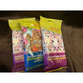 Emoji New Emoji Wipes for Kids - Travel 3 Pack - 48 Wipes Total 🦄