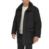 Dockers Men's Faux Shearling Walking Coat, Black