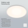 LED Ceiling Light 21 W, 2400 Lumen Dimmable with Remote