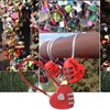 SHULLIN Pack of 2 Heart Lock Heart Shape Padlock Love