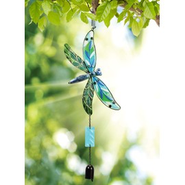 Sunset Vista Designs Jumbo Fusion Glass Dragonfly Bouncy Hanging Decoration