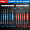 SHALL 16PCS Magnetic Nut Driver Set - 6" Long Nut