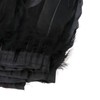 YINETTECH 1 x 2 m Goose Feather Feather Trim Black
