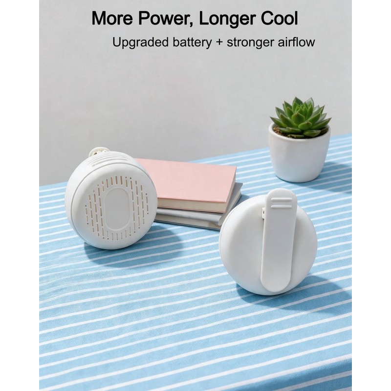 Zaardend Clip on Fan for Shirt, Wearable Mini Portable Person