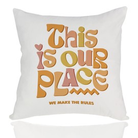 jepuyaya Sing Song Merch Pillow Cover, Fans Gifts for Music Lyric Inspired Album Name Pillow Case, Singer Merchandise Pillowcase 18 x 18inch(This is Our Place) 6JP912