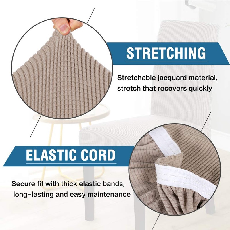Smarcute Dining Chair Covers Stretch Removable Washable Chair Covers Chair