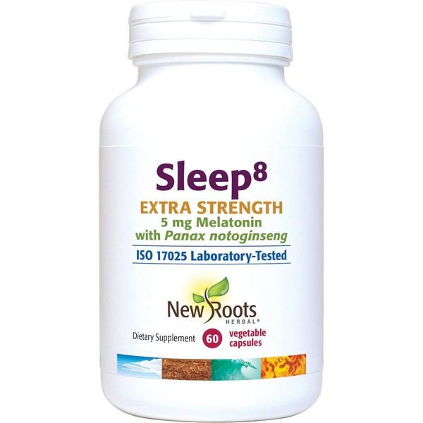 NEW ROOTS HERBAL – Sleep8 Extra Strength (60 Veg Caps)