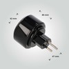 Set of 4 LED Universum travel adapters for earthing contact/Euro