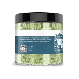 Earthborn Elements Broccoli Extract 200 Capsules, Pure & Undiluted, No Additives