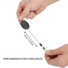 60cm Nylon Wire Rope Retractable Key Chain Stretching Keys Clasp