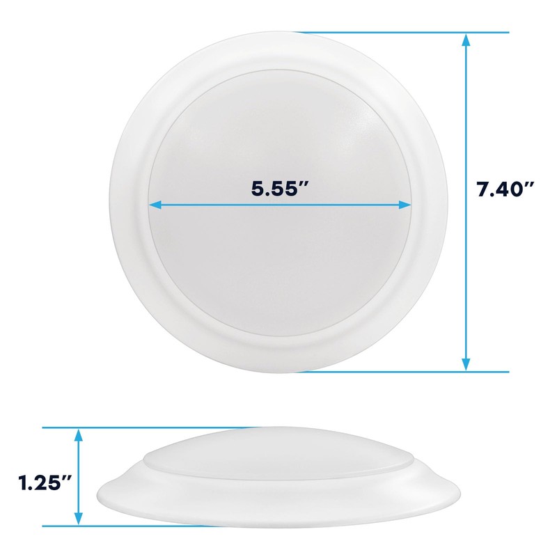 LUXRITE 6 Inch LED Disk Lights, Dimmable Flush Mount Ceiling