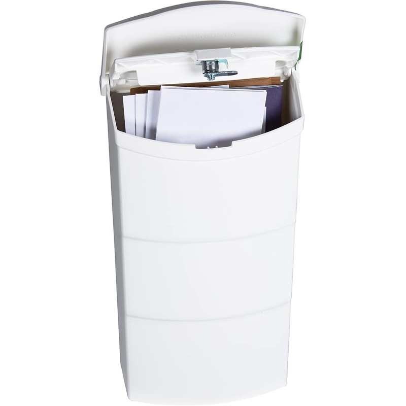 Small Plastic Mailbox for Outside Porch, Easy to Install Wall