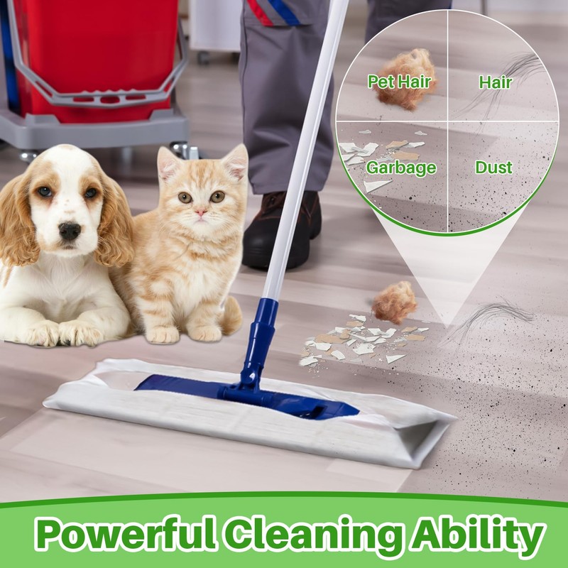 MAQIHAN Dry Mop Pads - 32PCS Dry Sweeping Cloths Unscented