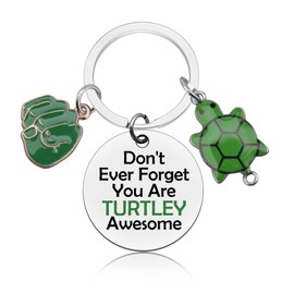 Sea Turtle Decor Inspirational Keychain Sea Turtle Gifts Ocean Gifts for Women Men Turtle Lovers Gift Ideas for Friends Teens Employee Appreciation Keychain Christmas Mother's Day Gift for Women Mom