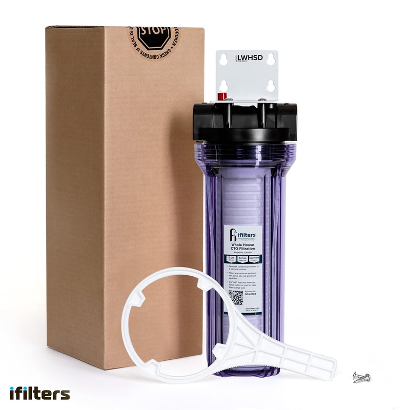 iFilters Whole House Sediment Filter System for Dirt, Sand, Silt,
