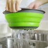 Unbranded Collapsible Colander Set of 3 Green
