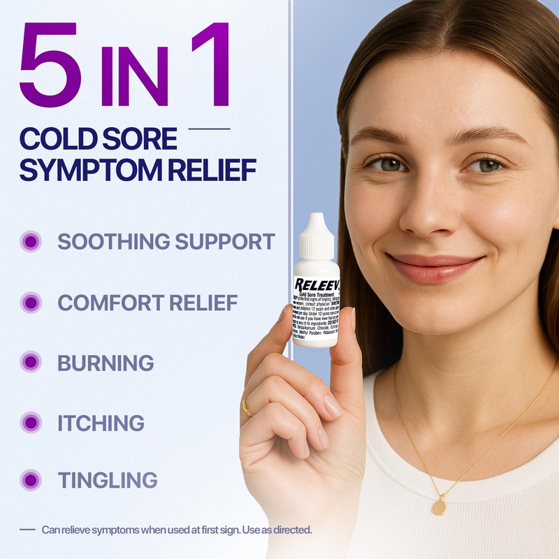 RELEEV 1 Day Cold Sore Treatment 6 mL (Pack of