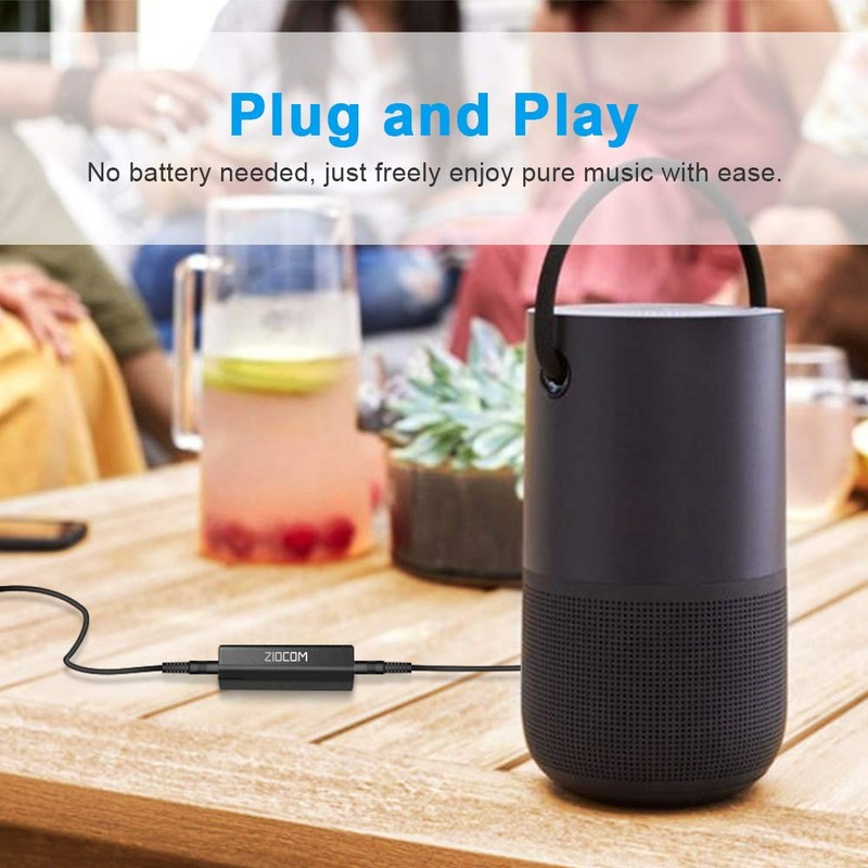 ZIOCOM Ground Loop Noise Isolator, Noise Filter, Eliminate the Buzzing