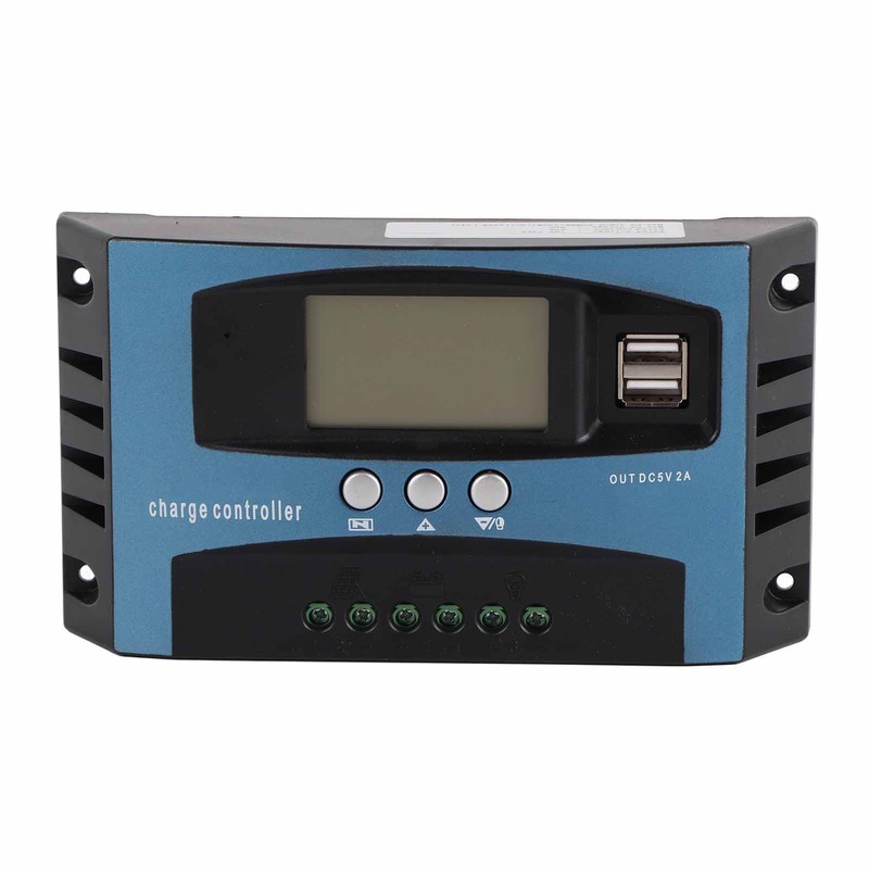 Solar Charge Controller 12V 24V Intelligent Identification MPPT Charging LCD