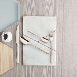 AMEFA Austin Cutlery Set for 4 People (Champagne), 16 Pieces, PVD Refined, Matte Cutlery Set for 4 People, Made of 18/0 Stainless Steel in Champagne Colour