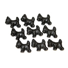 nuts n more Black  Licorice Scottie Dogs -  5 lbs   KOSHER  PARVE -All Natural