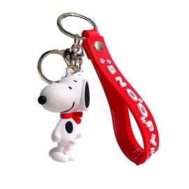TCB Creations Snoopy's The Dog Cartoon 3D Character Silicone Charm Keychain