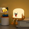 USB Charging Cartoon Light Phone Holder Toast Shape Bedroom Bedside
